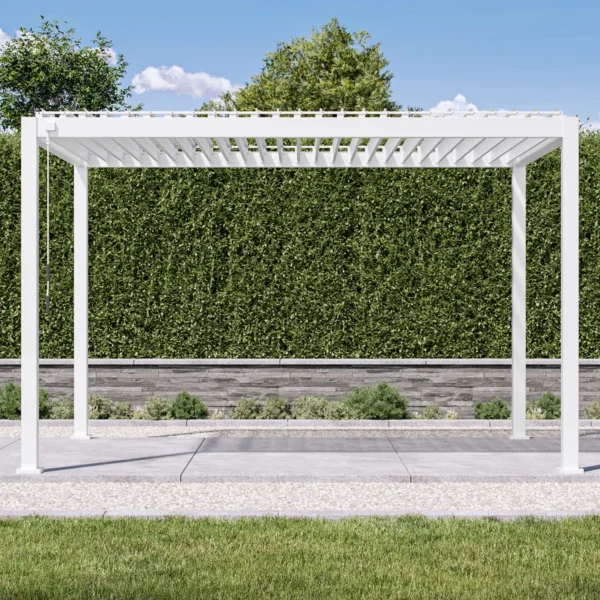 111S Outdoor Aluminum Pergola with Adjustable Louvered Roof - Image 2