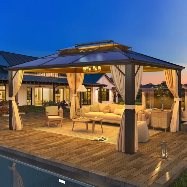 Aluminum Patio Hardtop Gazebo - Image 2